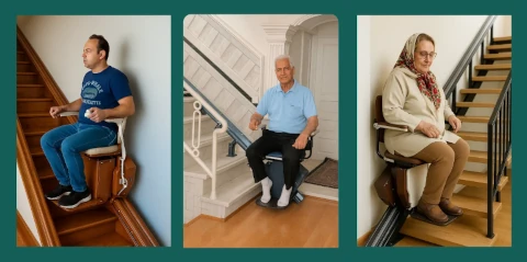 Safe and modern home stairlift for seniors